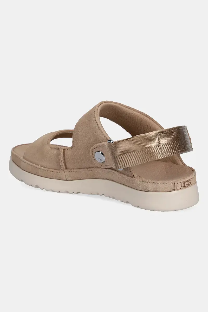 ciabatte in pelle scamosciata bambino/a GOLDENSTAR GLIDE colore beige 1166713K miniatura 3