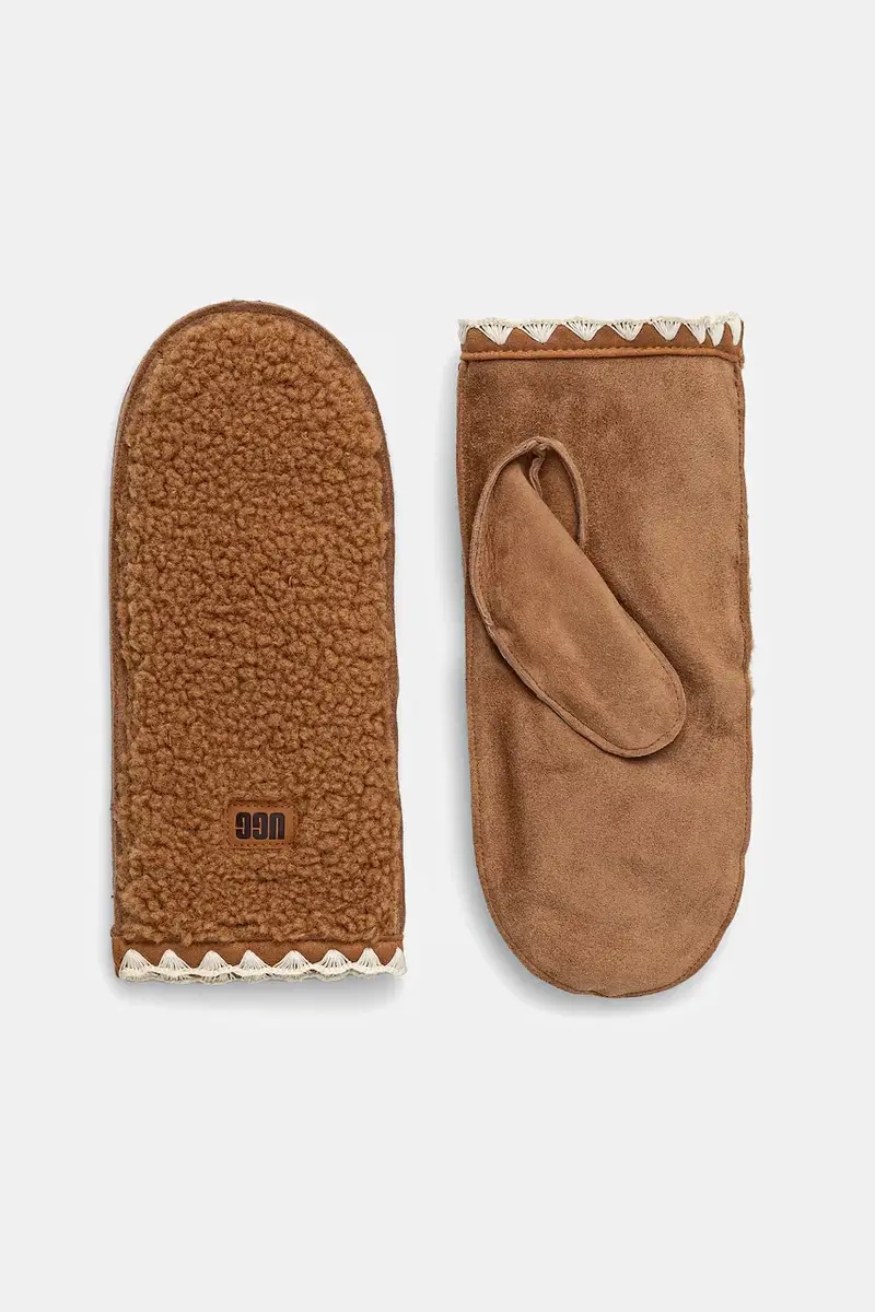 guanti in camoscio colore marrone 101031