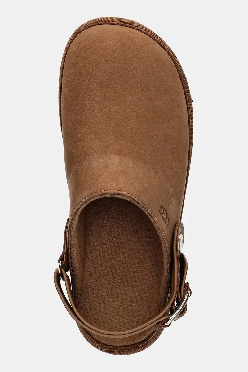 infradito in nubuck Goldenstar Villa Clog donna colore marrone 1169590-CHE miniatura 4