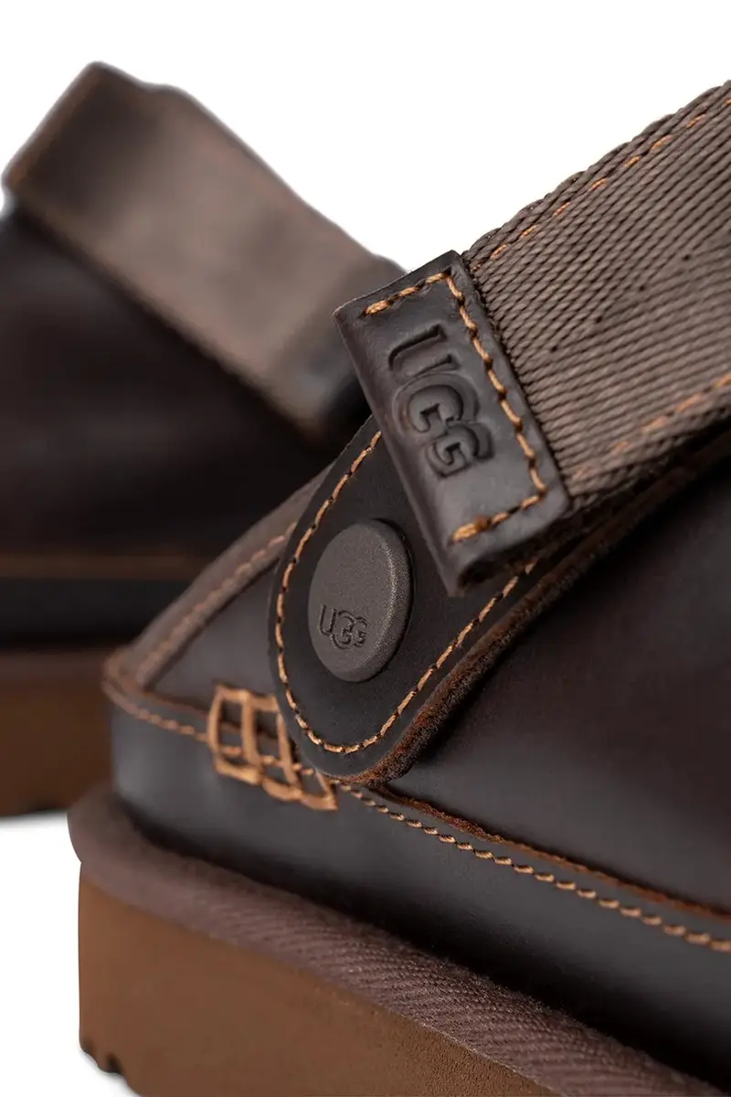 infradito in pelle Goldenstar Clog Lthr Regen donna colore marrone 1167536.IWD miniatura 5