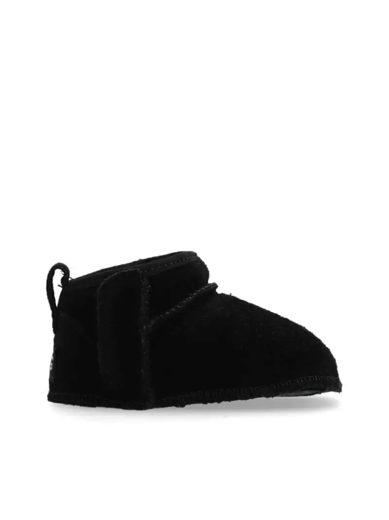 Ugg Kids Baby Classic Ultra Mini nero in shearling miniatura 2