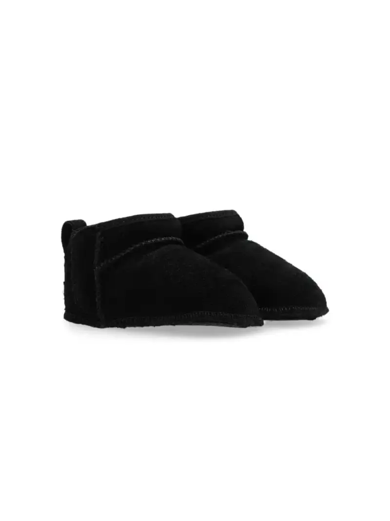 Ugg Kids Baby Classic Ultra Mini nero in shearling