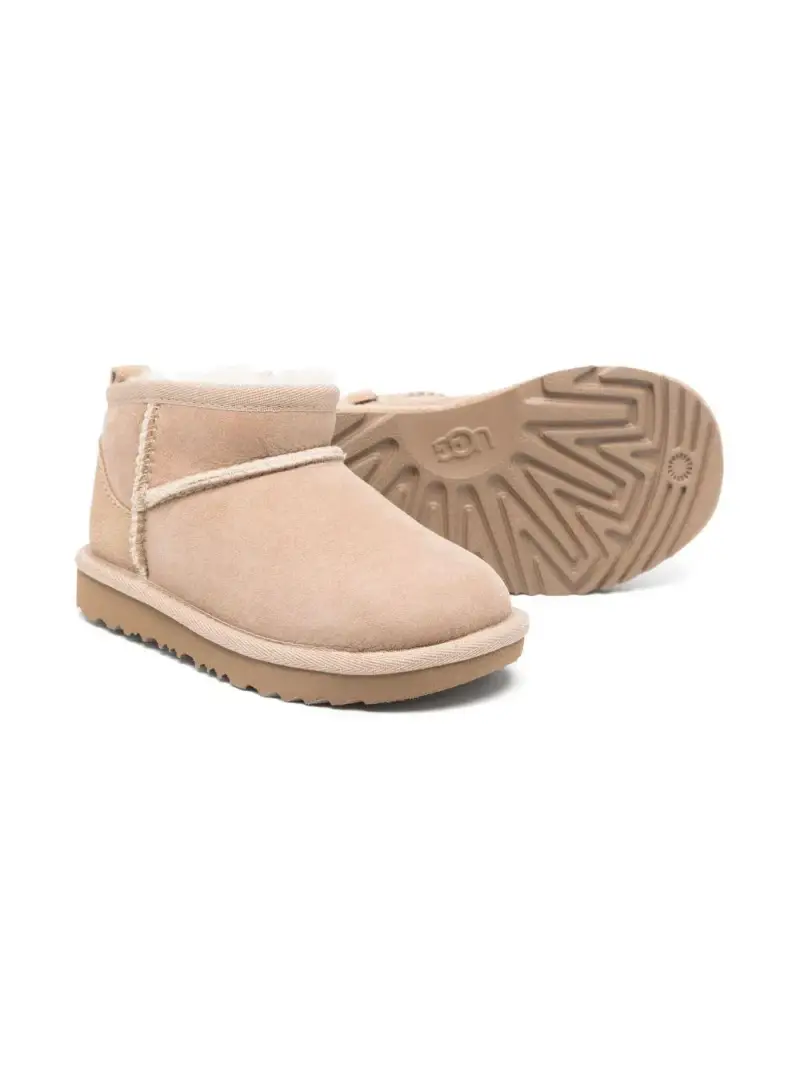 Ugg Kids Stivali Toddlers Classic Ultra Mini beige miniatura 2