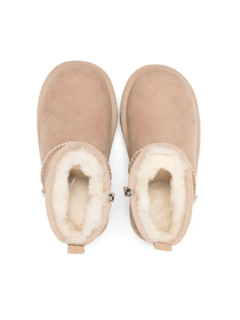 Ugg Kids Stivali Toddlers Classic Ultra Mini beige miniatura 3