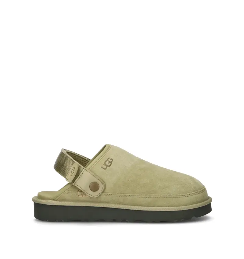 Ugg M Goldencoast Clog II Sabot uomo muted brass e magnolia leaf in suede