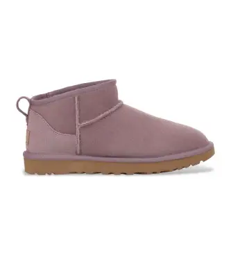 per donna 1116109 Classici stivali Ultra Mini in pelle lilla (38), Basso, Nessuno, Casual