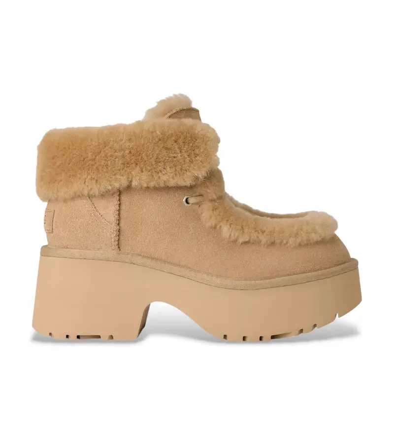 per donna 1171532 Stivaletti in pelle beige Esmee (39), 5 a 8cm, Stringhe, Casual