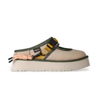 per donna 1180111 Scarpe in pelle Bea Mary Jane Wildwood Sandcastle (38), Beige, Basso, Fibbia, Casual, Nylon riciclato