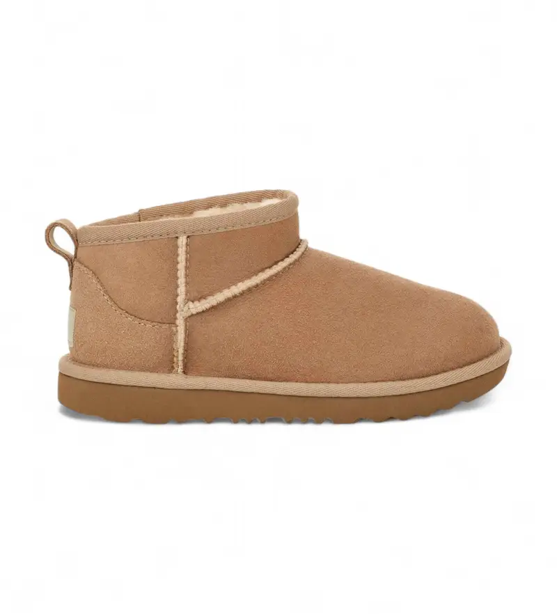 per ragazza 1130750K Stivaletti classici in pelle beige ultra mini (32 5), Basso, Nessuno, Casual, Homewear, moda per bambini