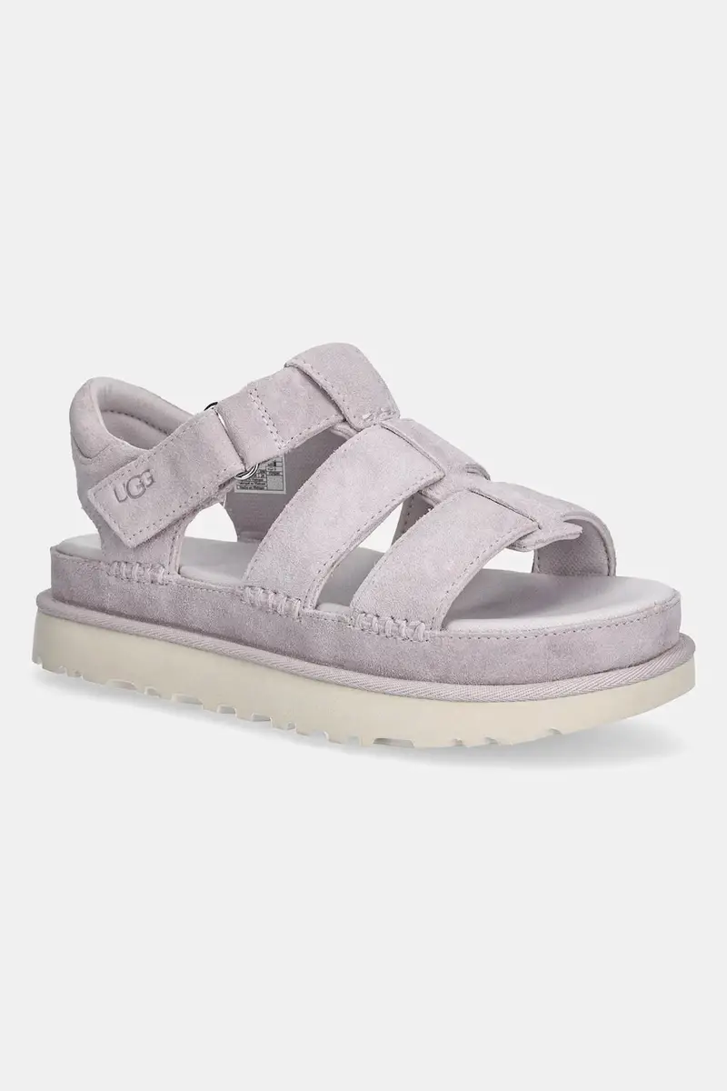 sandali in camoscio Goldenstar Strap donna colore rosa 1137890-BYF