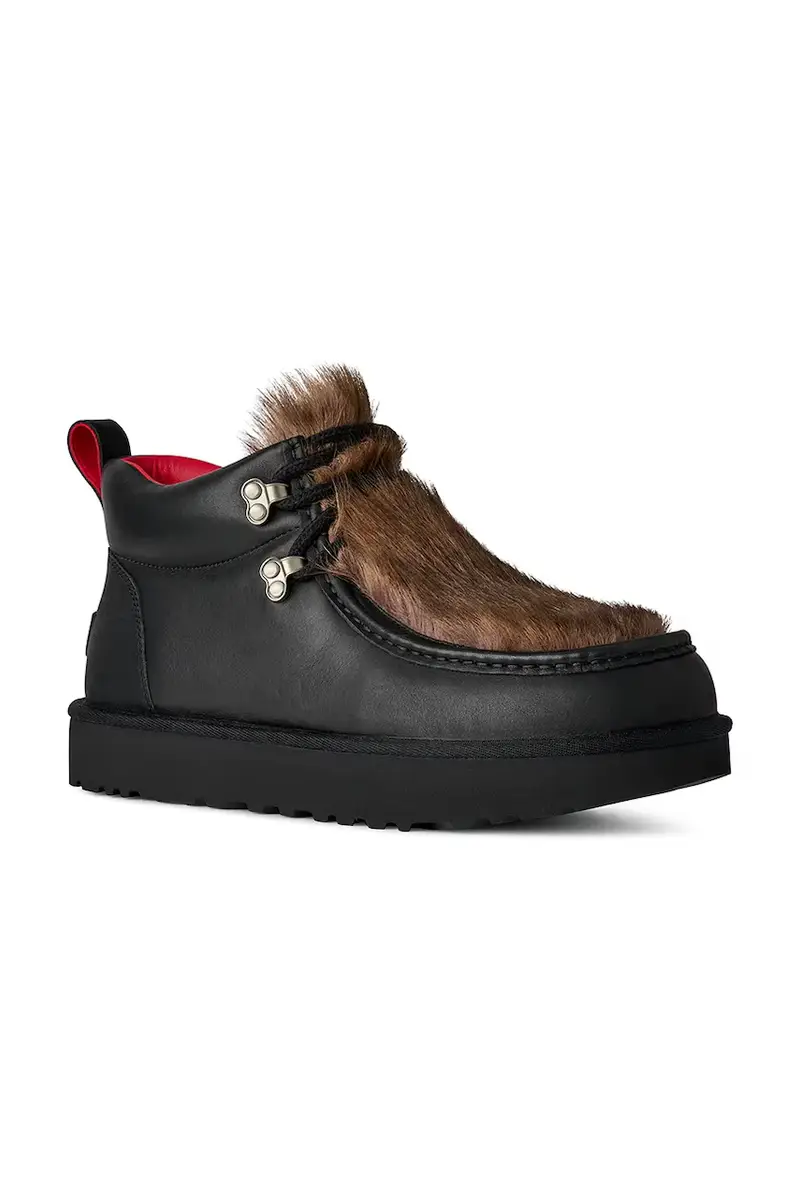 scarpe in nubuck x Ambush Fur Boot uomo colore nero 1179010.BLK miniatura 2