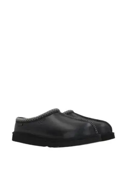 Slippers nere in pelle Tasman Nero miniatura 2