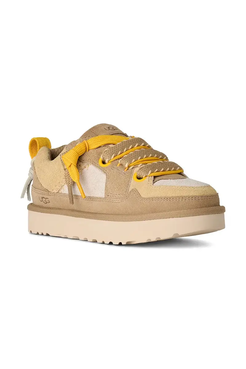 sneakers in camoscio Lo Lowmel Biarritz donna colore beige 1172710.MDSD miniatura 2