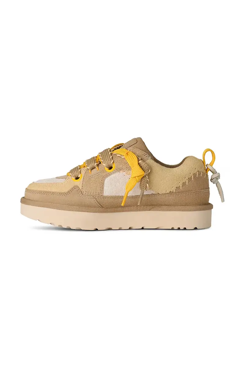 sneakers in camoscio Lo Lowmel Biarritz donna colore beige 1172710.MDSD miniatura 4