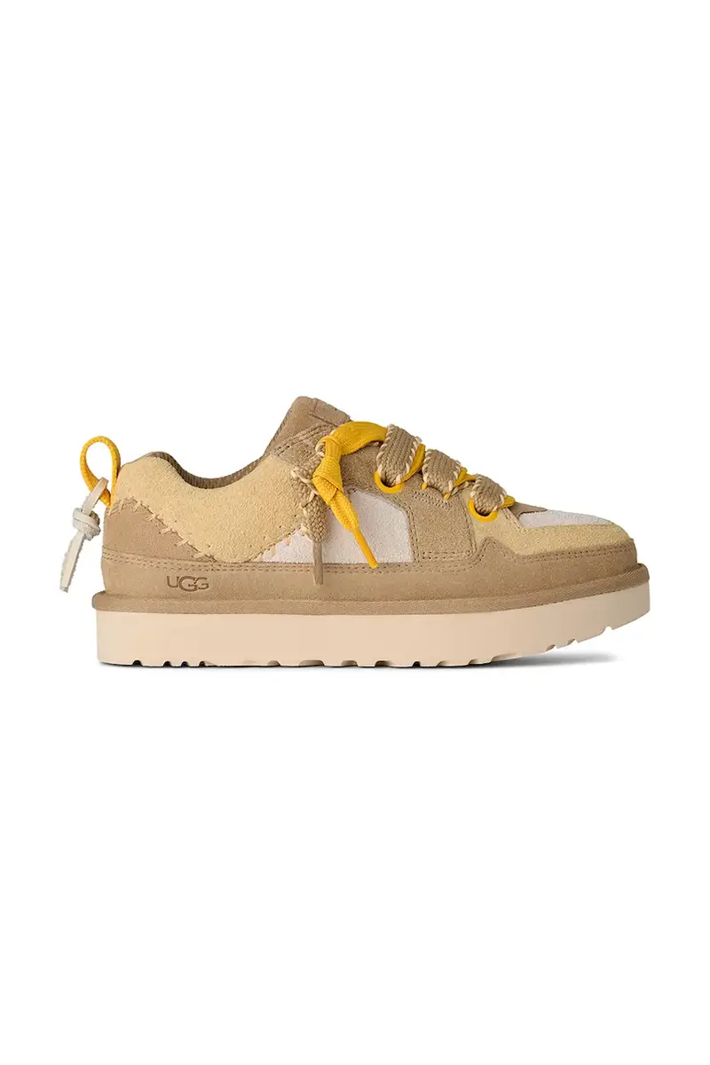 sneakers in camoscio Lo Lowmel Biarritz donna colore beige 1172710.MDSD