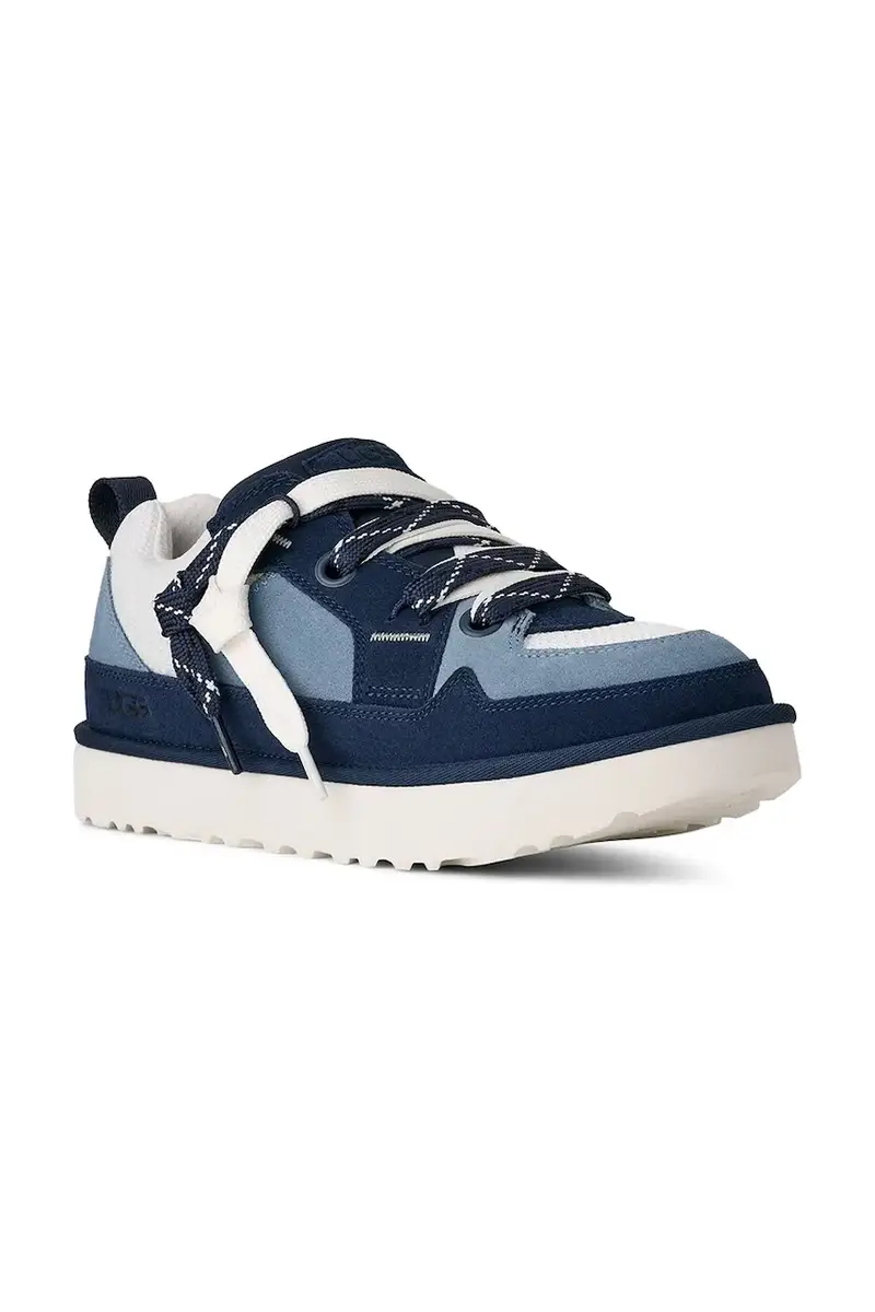 sneakers in camoscio Lo Lowmel uomo colore blu 1169493.DNW miniatura 2