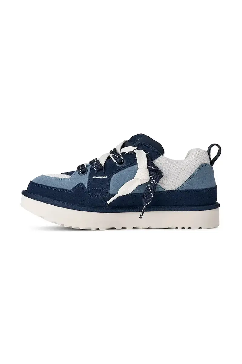 sneakers in camoscio Lo Lowmel uomo colore blu 1169493.DNW miniatura 4