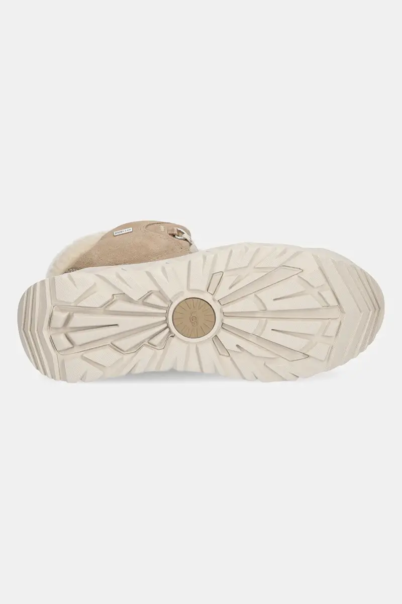 stivaletti alla caviglia in camoscio Terretrail Cozy Lace donna colore verde 1158210-SAN Beige miniatura 5