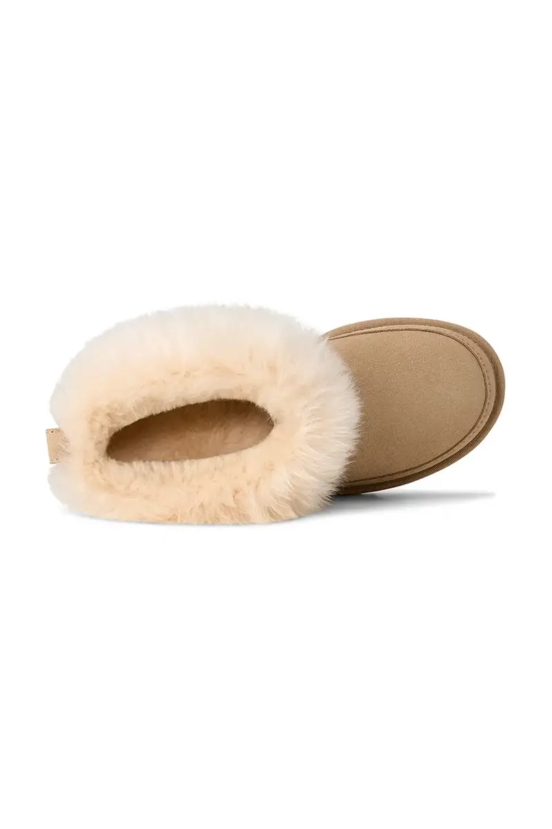 stivali da neve in camoscio Classic Ultra Mini Chalet colore beige 1173832.SNDCS miniatura 5