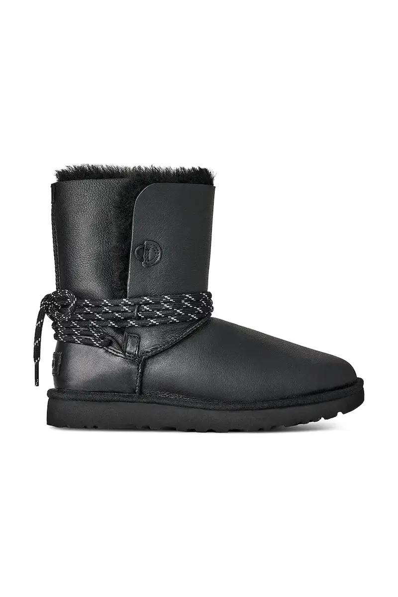 stivali da neve in pelle Bailey Tie Lthr colore nero 1176090.BLK
