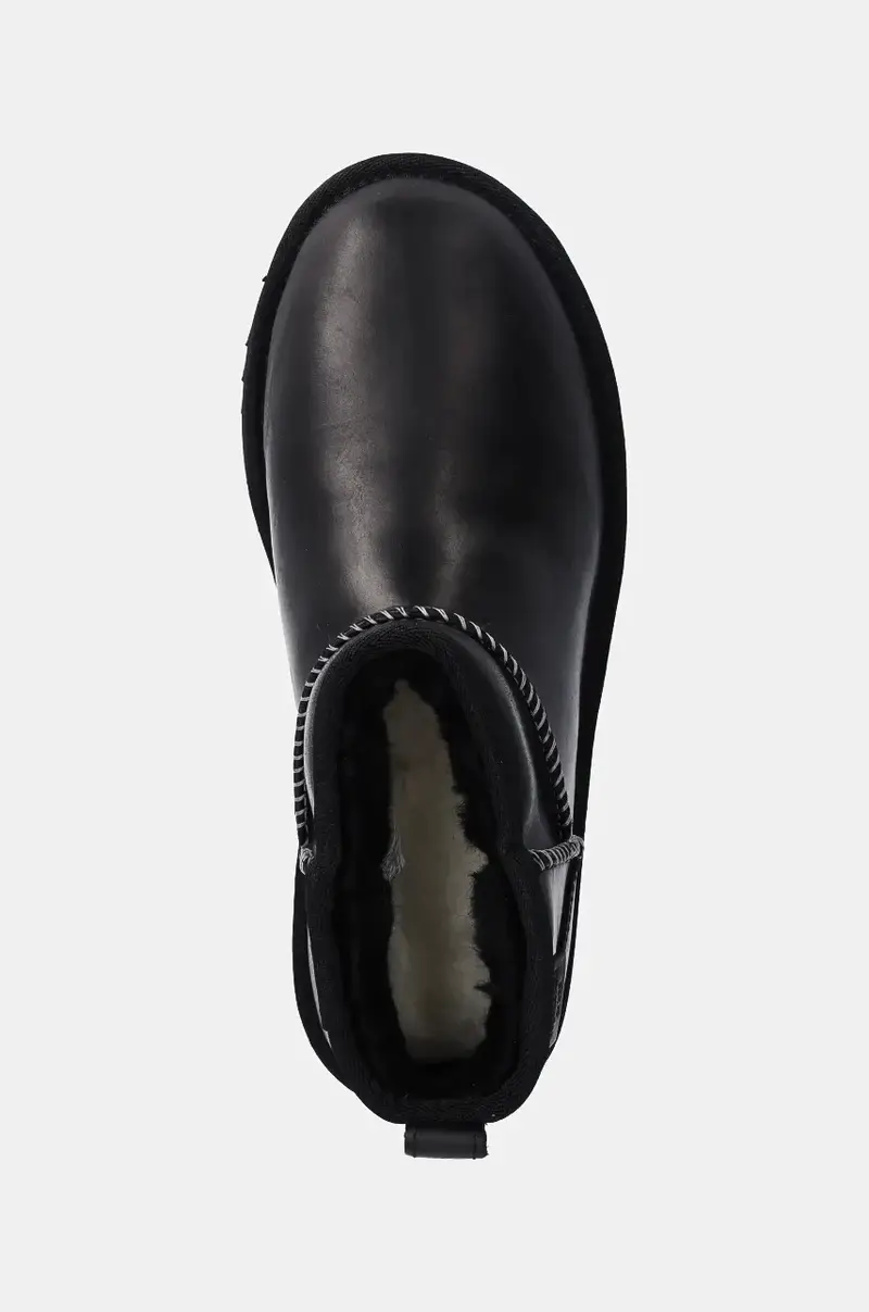 stivali da neve in pelle Classic Ultra Mini Lthr Regen Nero miniatura 4
