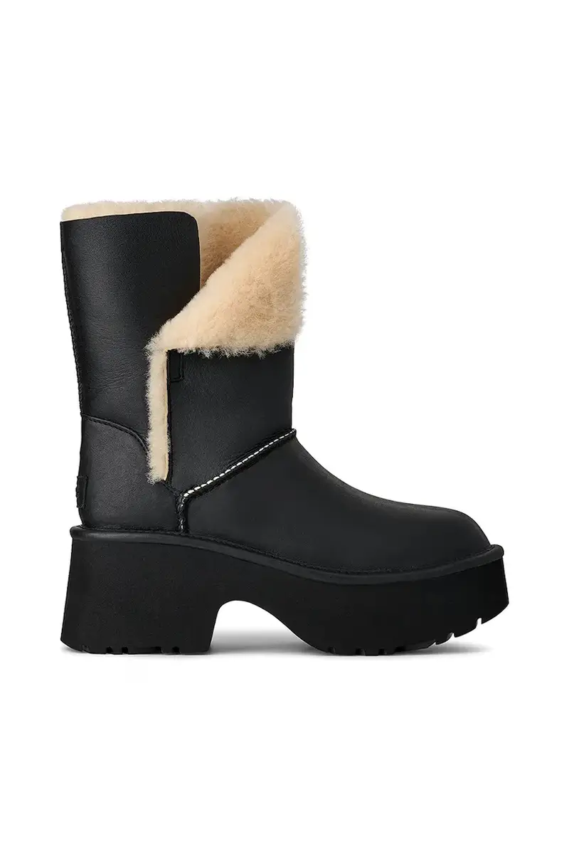 stivali da neve in pelle Esmee Leather Boot colore nero 1172590.BLK