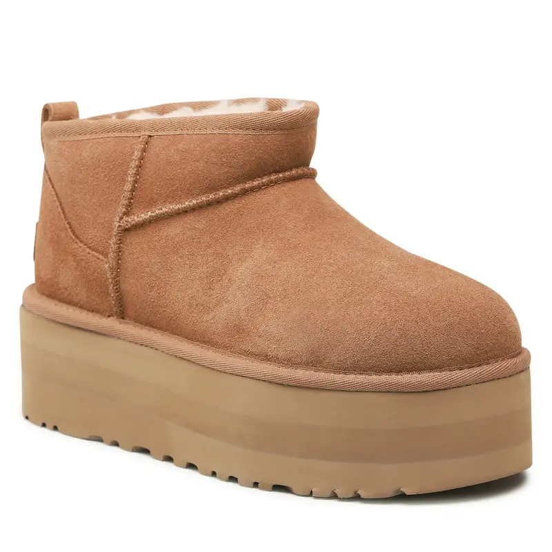 Stivali da neve Ugg W Classic Ultra Mini Platform 1135092 Marrone