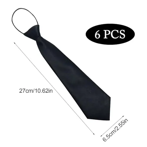 UILYNIU Cravatte Ragazzo Nero 3131609 miniatura 2