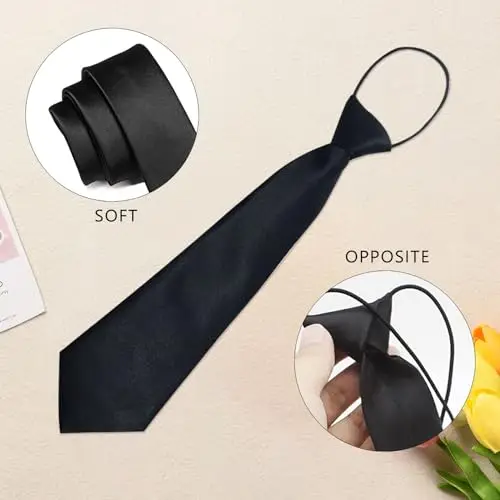 UILYNIU Cravatte Ragazzo Nero 3131609 miniatura 3