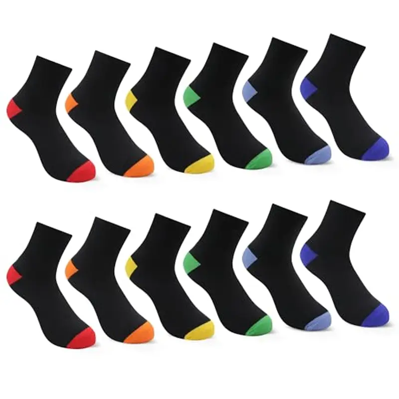 Uizuooy Calzini Bambini Ragazzi Ragazze Calzini Sportivi Calcio Cotone Unisex Calzini Colorati Calzini a Compressione