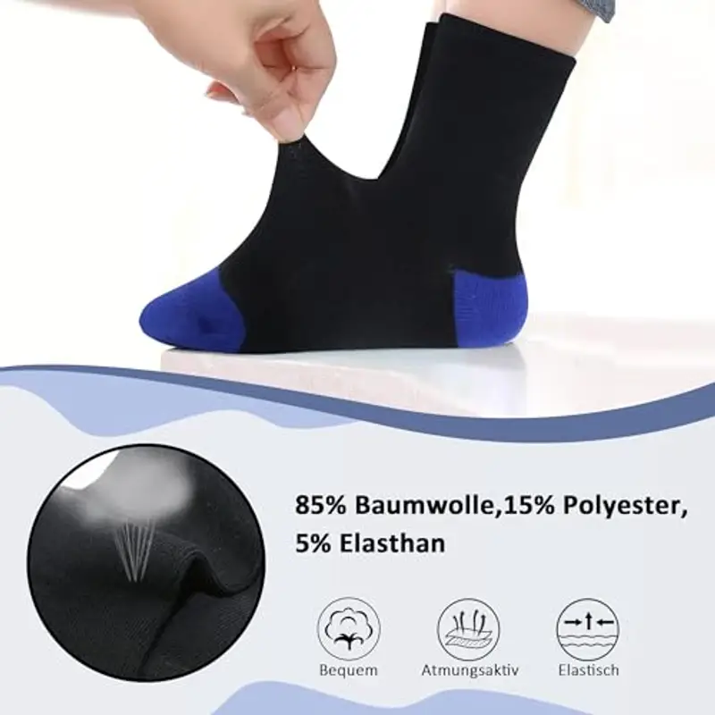 Uizuooy Calzini Bambini Ragazzi Ragazze Calzini Sportivi Calcio Cotone Unisex Calzini Colorati Calzini a Compressione miniatura 3