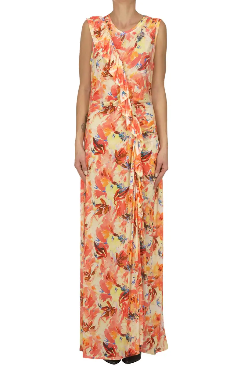 Ulla Johnson Abito Elise Arancione in Lyocell