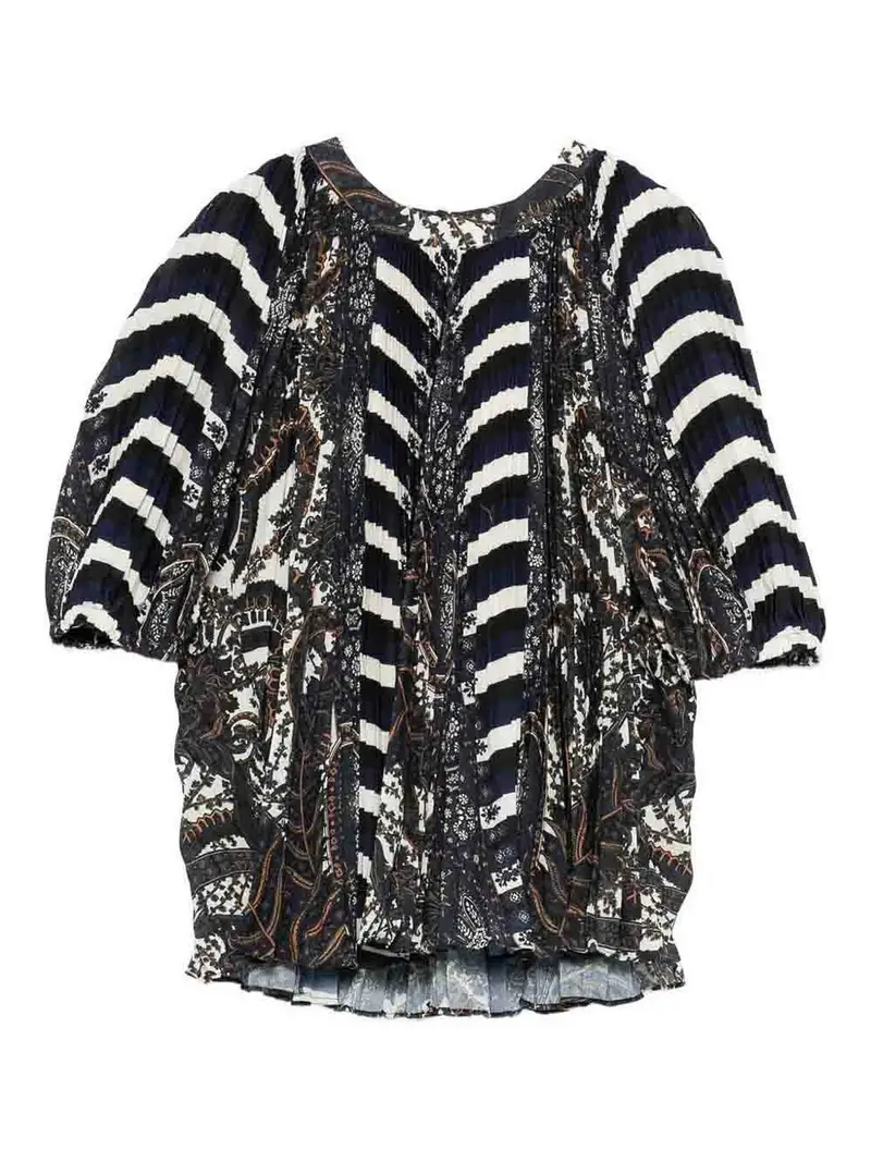 Giubbotto plissettato Dafne Blu