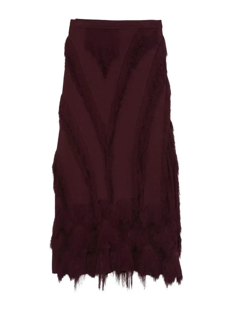 Minigonna in maglia Astrid Rosso Scuro