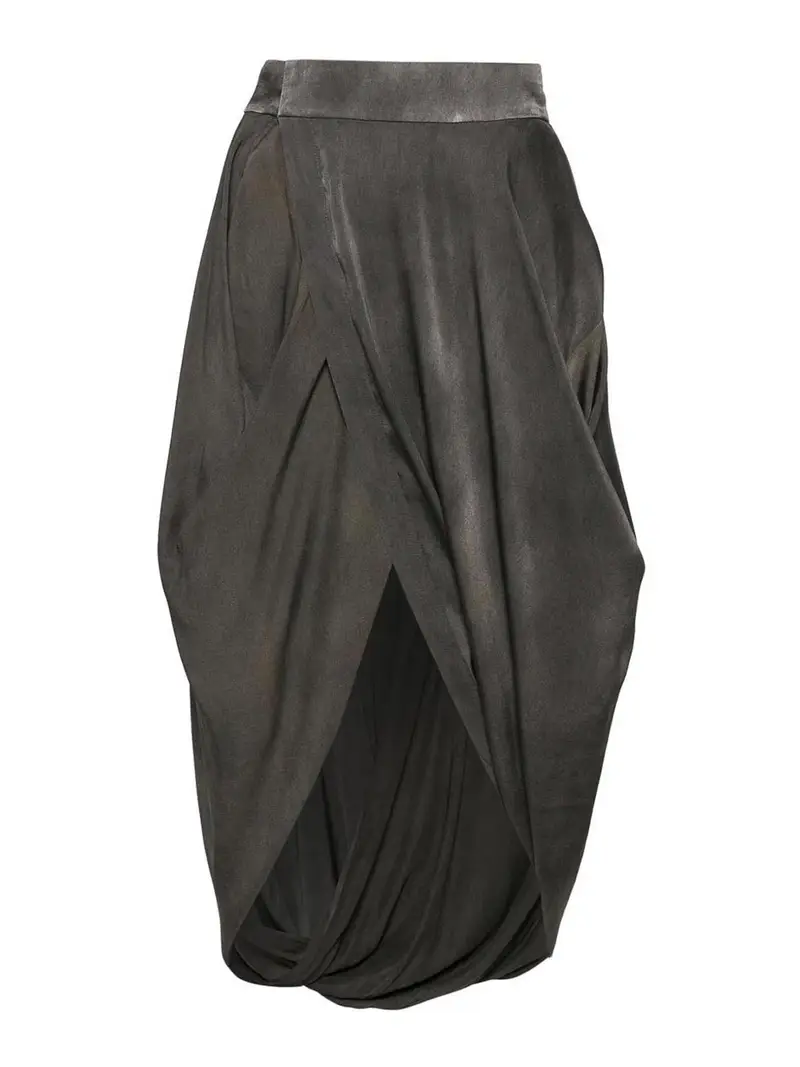 Gonna di seta Grigio