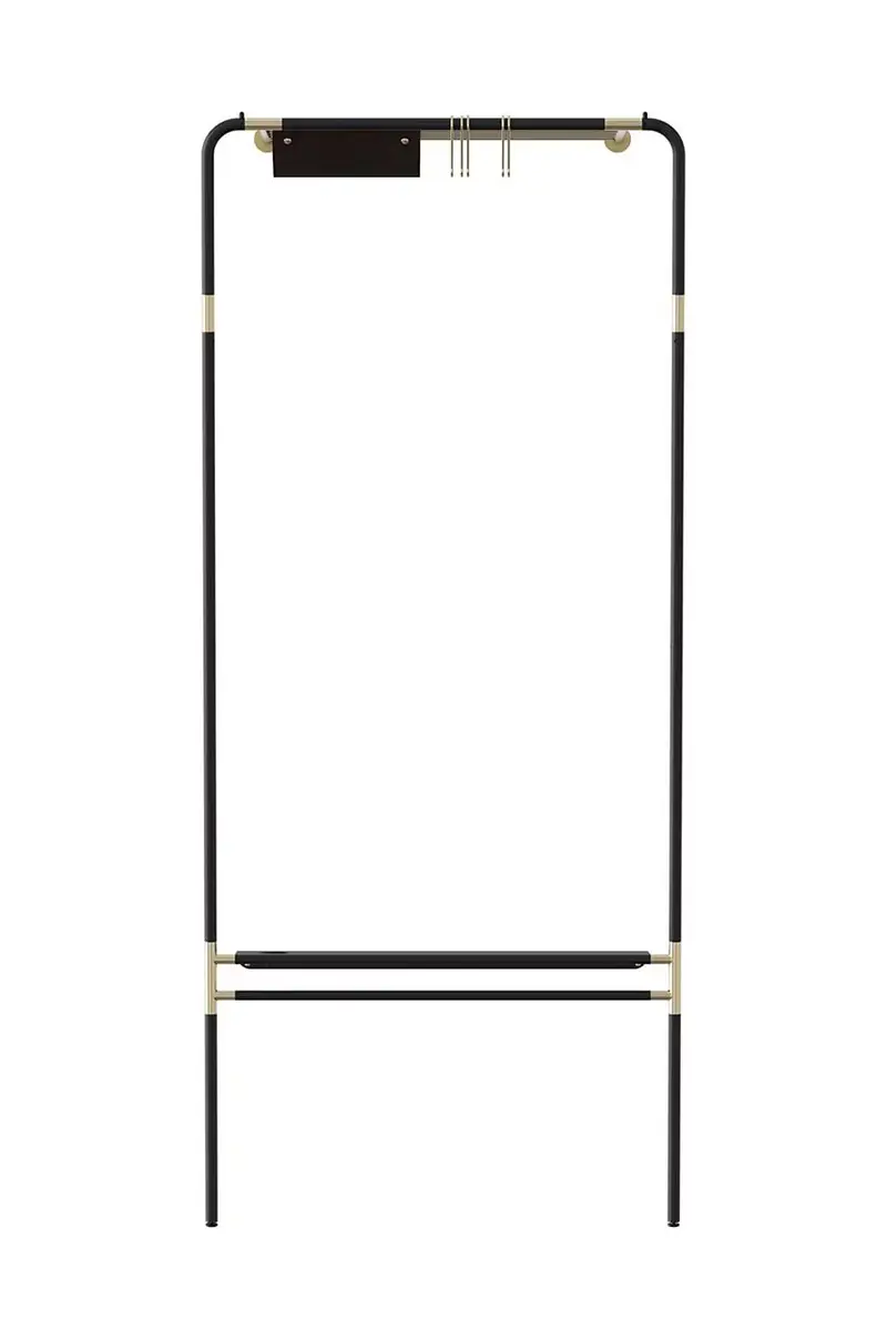 appendiabiti da parete Lean on me Nero miniatura 2