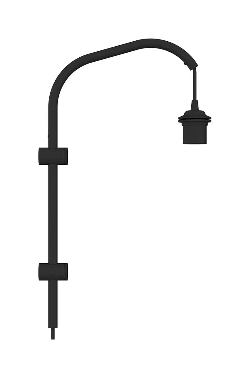 base per lampada da parete Willow Mini Wall Hanger Nero