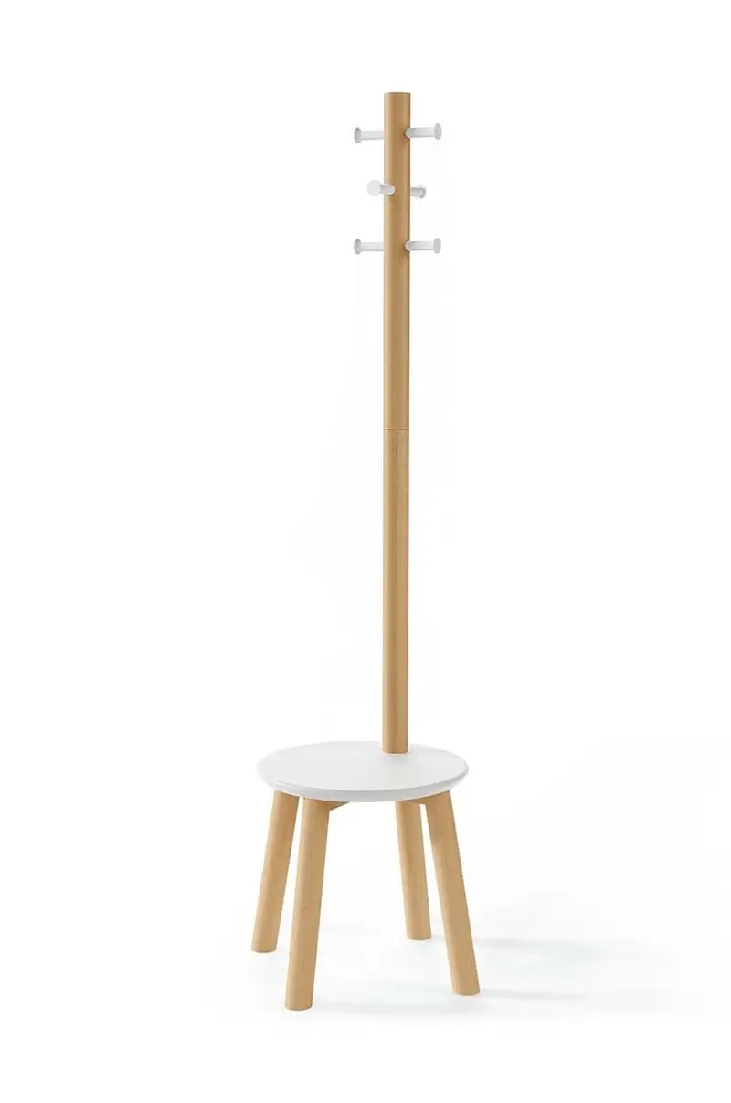 appendiabiti per cappotti Pillar Stool and Coat Rack Multicolore
