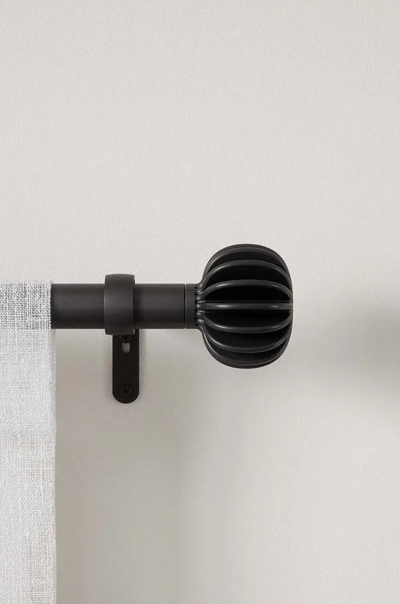 bastone per tende Finn Curtain Rod Nero miniatura 2