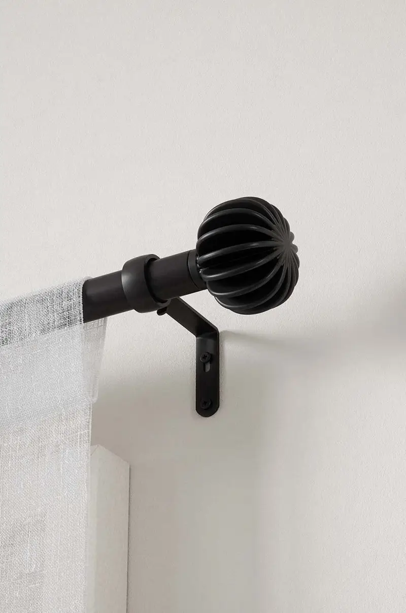bastone per tende Finn Curtain Rod Nero miniatura 3