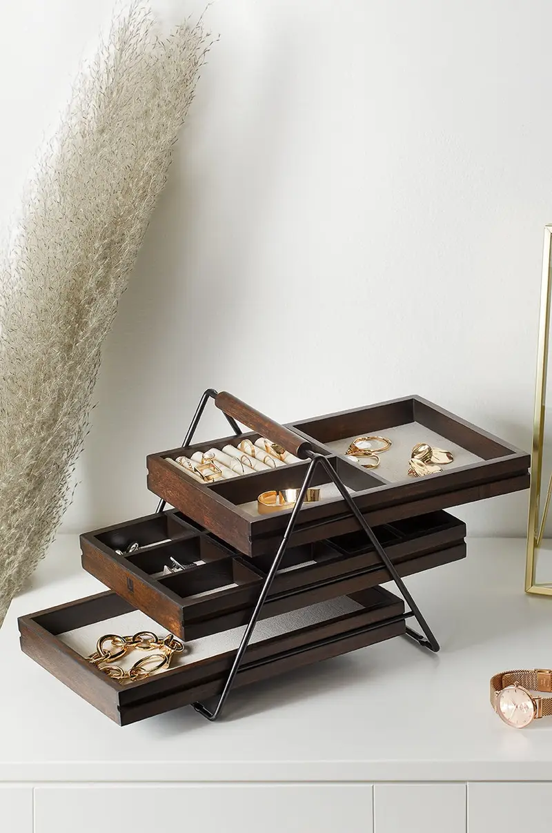 organizer gioielli Marrone miniatura 5