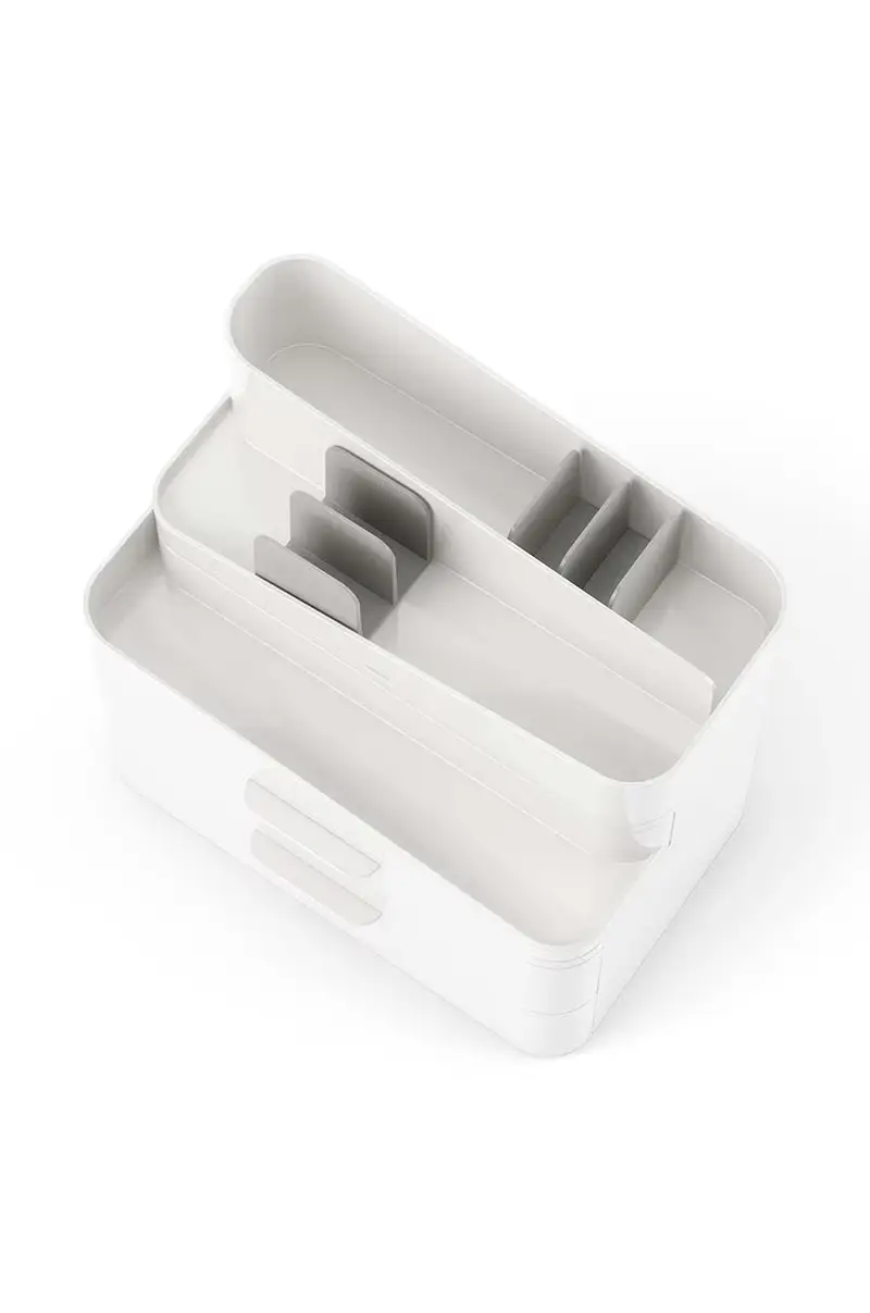 organizer per cosmetici Glam Large Bianco miniatura 4