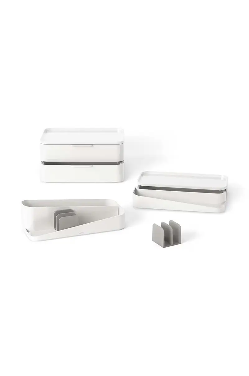 organizer per cosmetici Glam Large Bianco miniatura 5