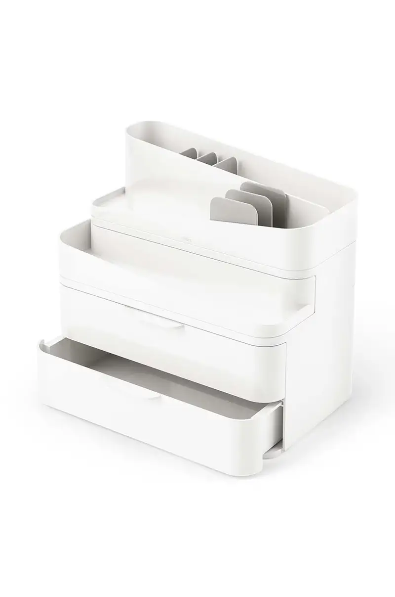 organizer per cosmetici Glam Large Bianco