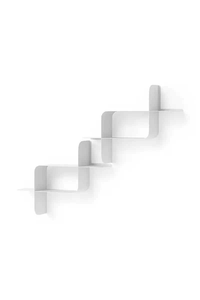 scaffale a parete Montage pacco da 2 Bianco miniatura 2