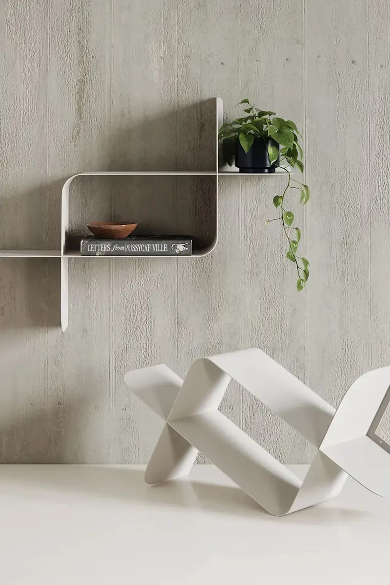 scaffale a parete Montage pacco da 2 Bianco miniatura 4