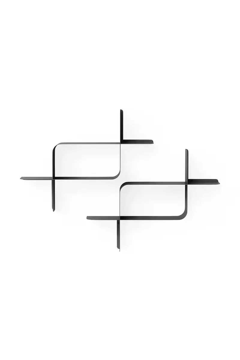 scaffale a parete Montage pacco da 2 Nero miniatura 3