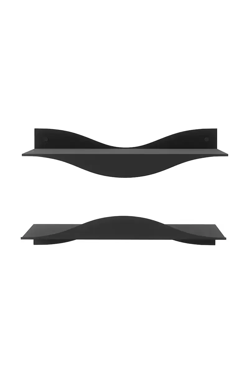 scaffale a parete Surf 43,1 x 17,7 x 9,9 cm pacco da 2 colore nero