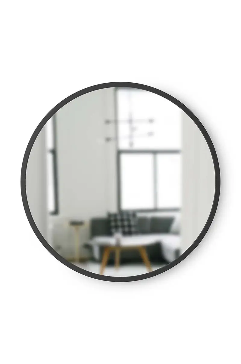 specchio da parete Hub Nero