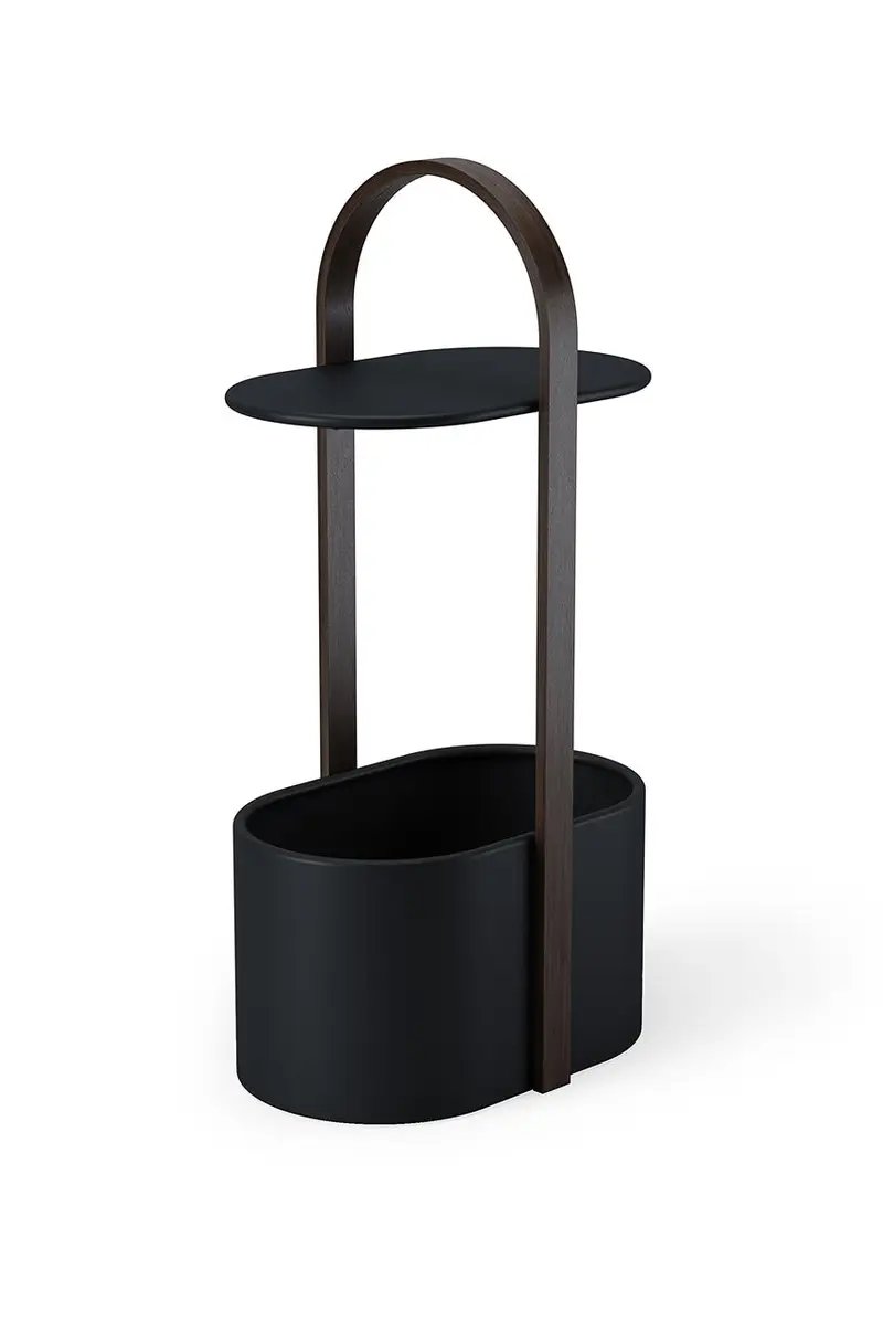 tavolino con porta giornali Marrone